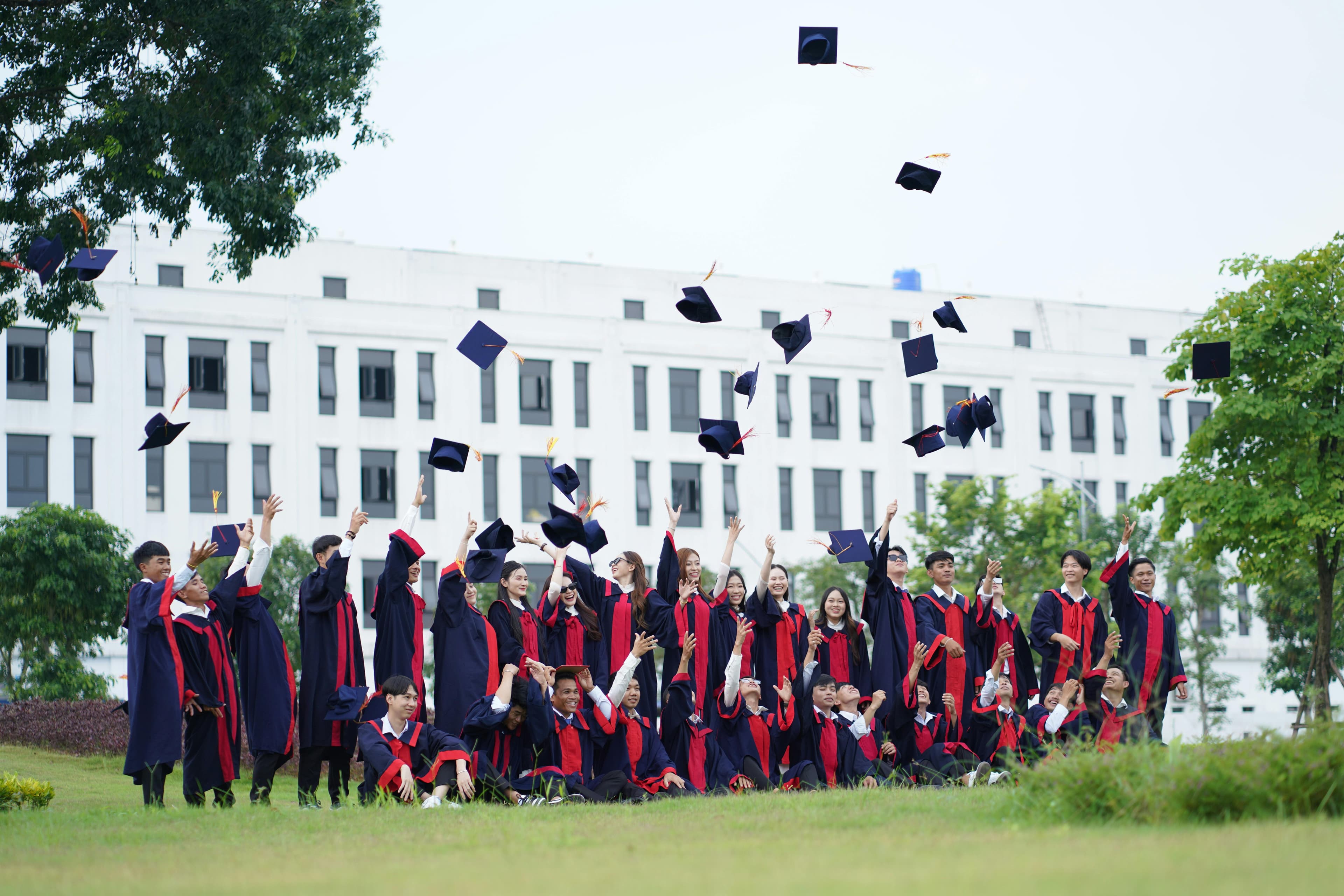 Graduates celebrating success together